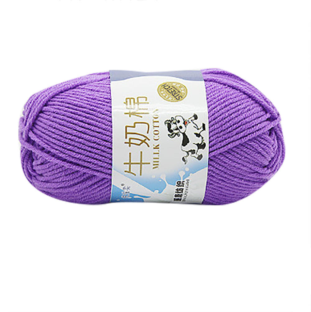 Lot of 1 50g NEW Colorful Hand Knitting Scores Milk Cotton