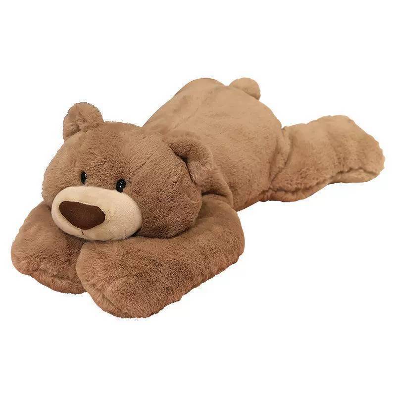 Bear Plush Cute Toy Hug Pillow With Prone Design Suitable For Childrens Gifts