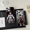 Крутой чехол для телефона B-Baki HanmaS для iPhone 17 16 15 14 13 12 11 Pro Max Plus Сатиновый разноцветный чехол