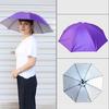 Umbrella Hat with Elastic Headband Waterproof Head Umbrella Hat Portable Hands-Free Folding Cap Fishing Hiking Sunshade Hat for Adult Kids Women Men