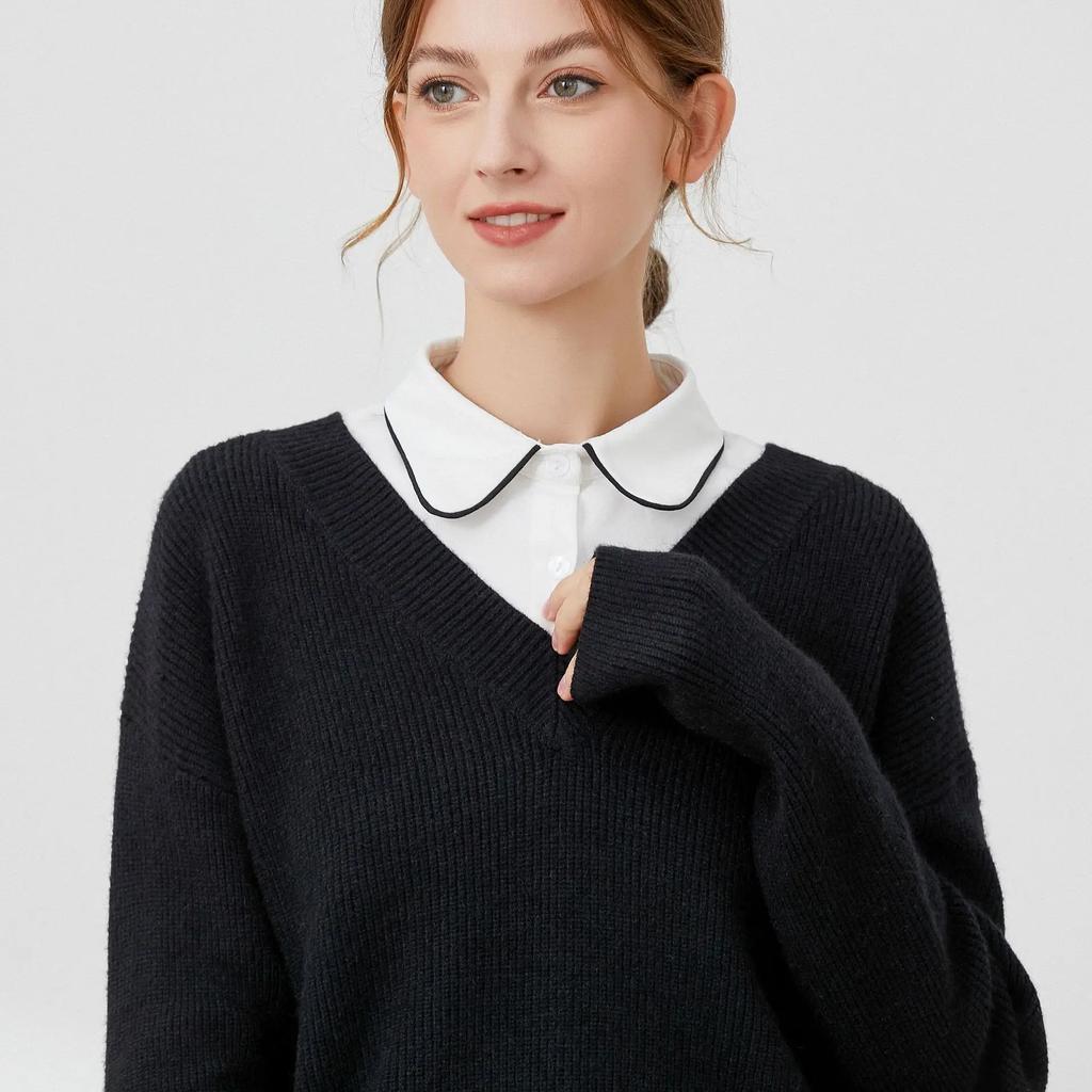 Adult Laple False Collar for Women Vintage Detachable Lapel Blouse Tops Fake Collars Women Kraagje Nep Clothes Accessories