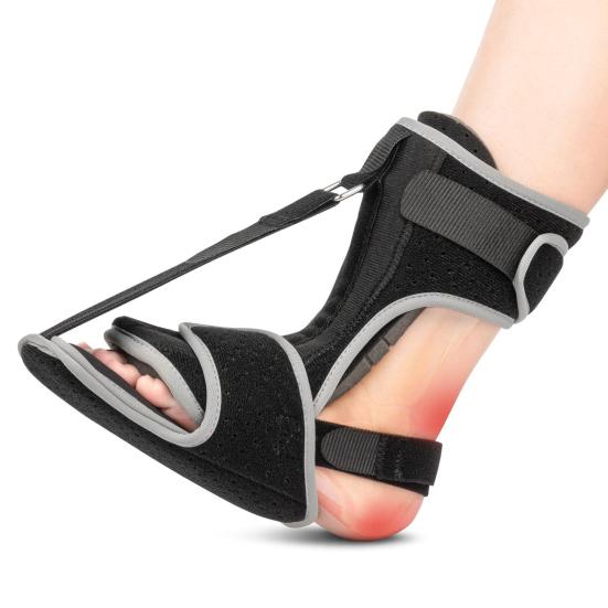 Ночная шина для лечения подошвенного фасциита с массажным шариком, регулируемая для женщин, мужчин, взрослых, лодыжки