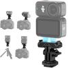 Магнитное крепление JJC для DJI Osmo Nano и Osmo Action, быстросъемное, с креплением для аксессуаров (холодный башмак), расширенные опоры, угол обзора в горизонтальной и вертикальной ориентации, крепится к горячему башмаку камеры