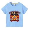 Fireman Sam T Shirt Kids Boys Girls Short Sleeved Tee Shirts Summer Children Safety Education Animation T-Shirt Fashion Tops