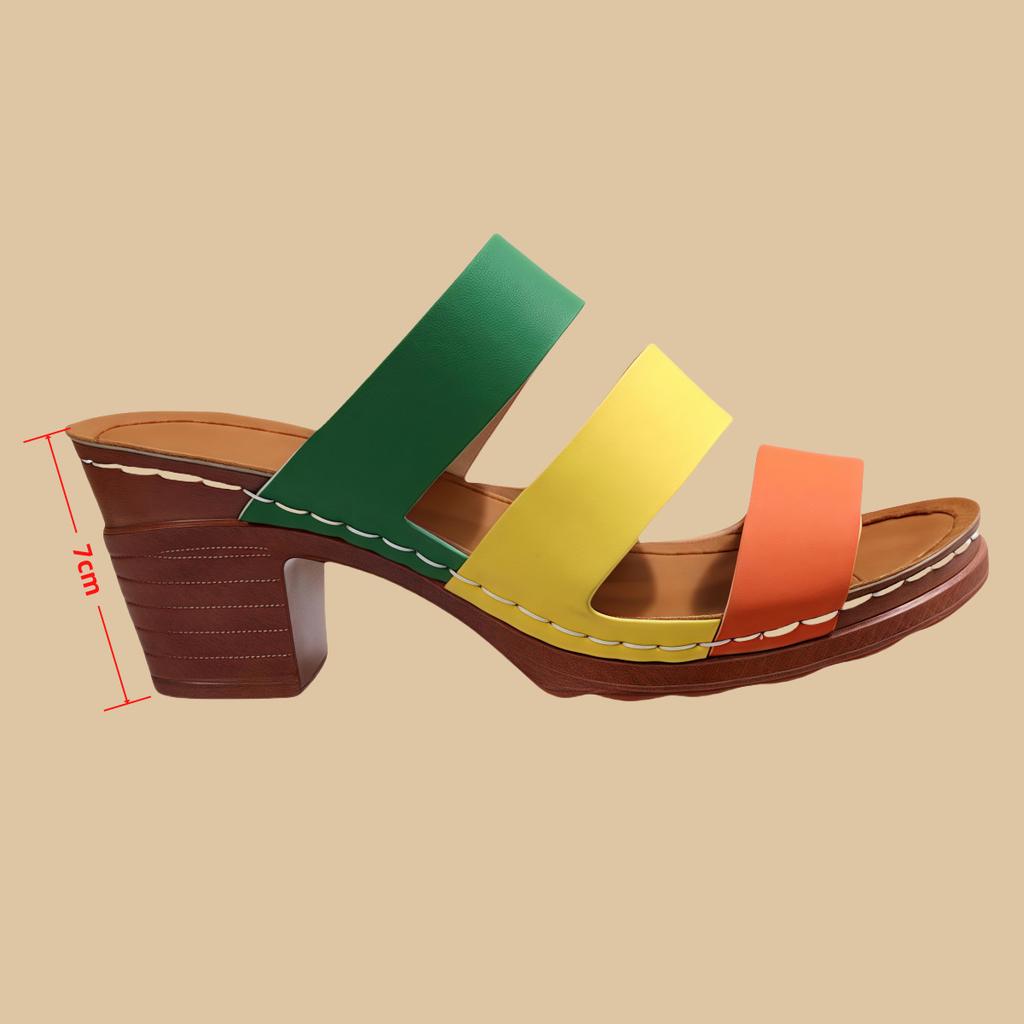 Мода Мода Леопардовые Туфли-шлепанцы с вырезами Женские 2025 Лето Туфли на высоком каблуке Женские Сексуальные Дизайнерские С перекрестной шнуровкой Круглый носок Женские