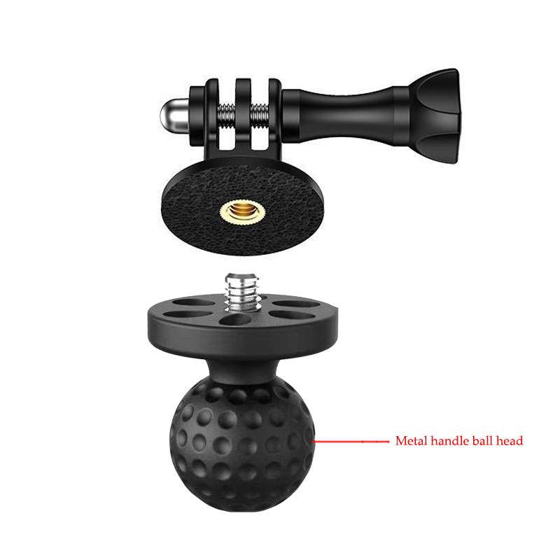 1'' inch Ball Head Adapter Tripod Adapter Mounts for Gopro 13/12/11/10/9 DJI OSMO Action 5/4 Insta360 X5/X4/3 Screw Adapter