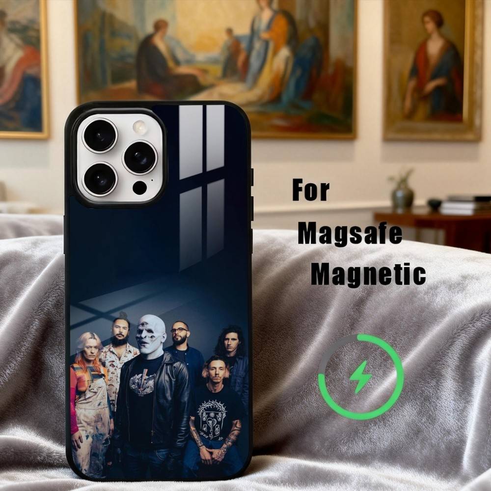 Электрический Rock M-M83 Чехол для телефона с изображением группы Для iPhone17,16,15,14,13,12,11 Plus, Для чехла с магнитной беспроводной зарядкой