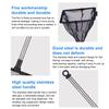 Fishing Net Stainless Steel Retractable Handle Fish Net Durable Fish Shrimp Catching Net for Home Outdoor