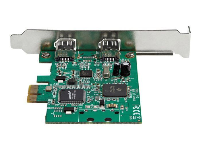 Startech 2 port pcie firewire card ti tsb82aa2 chipset-win-mac noirRouteur, Wifi, Réseau Adaptateur PCI Express vers FireWire |