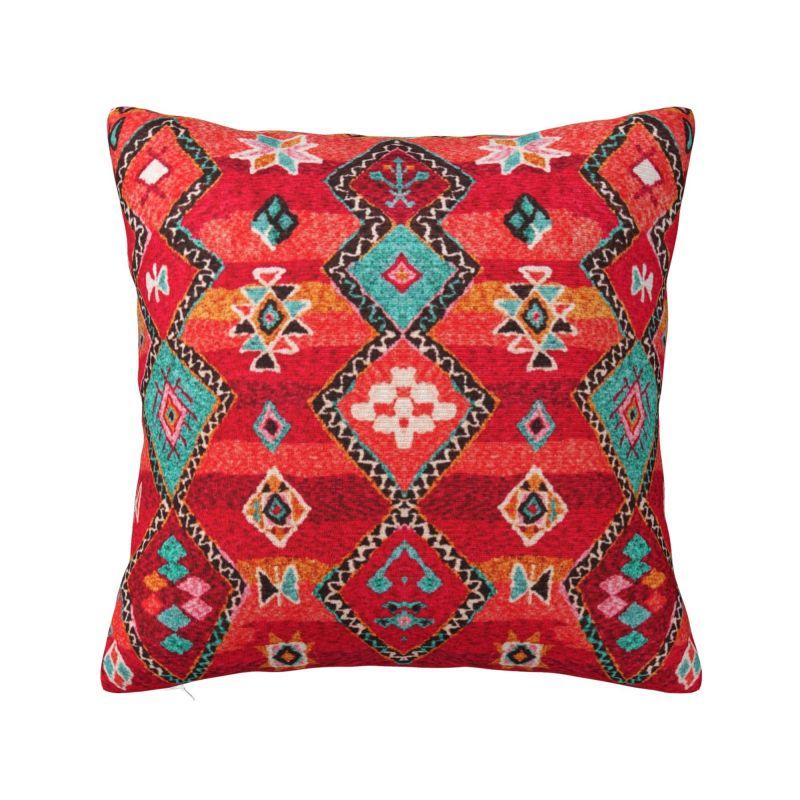 Pink Oriental Traditional Moroccan Style Luxury Pillow Cover Decoration Bohemian Ethnic Floral Car Cushion