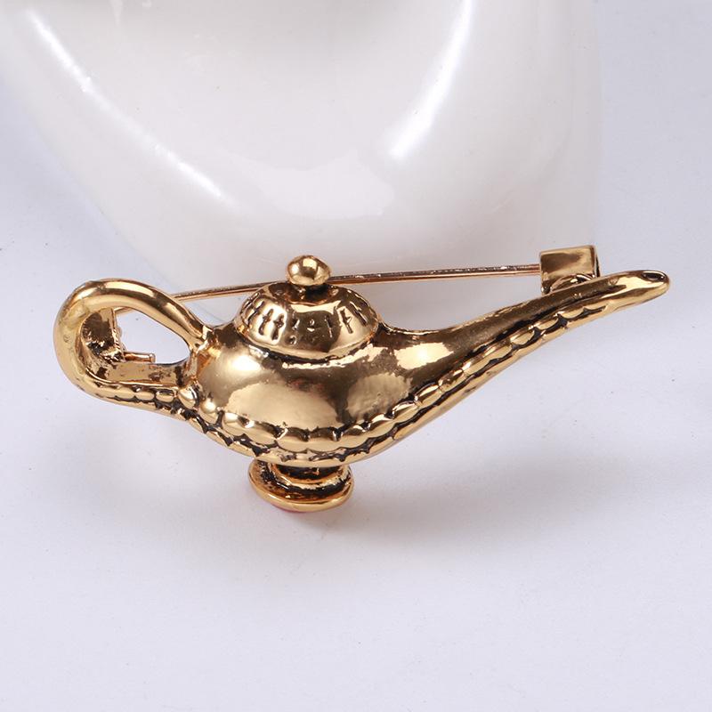 Creative Latin Magic Lamp Brooch Retro Alloy Magic Lamp Brooch Simple Fashion Clothing Pin