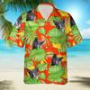 eBay 1116 new animal pattern lapel shirt 1D digital printing Hawaiian men's shirt