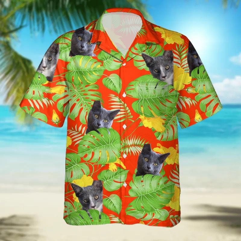 eBay 1116 new animal pattern lapel shirt 1D digital printing Hawaiian men's shirt
