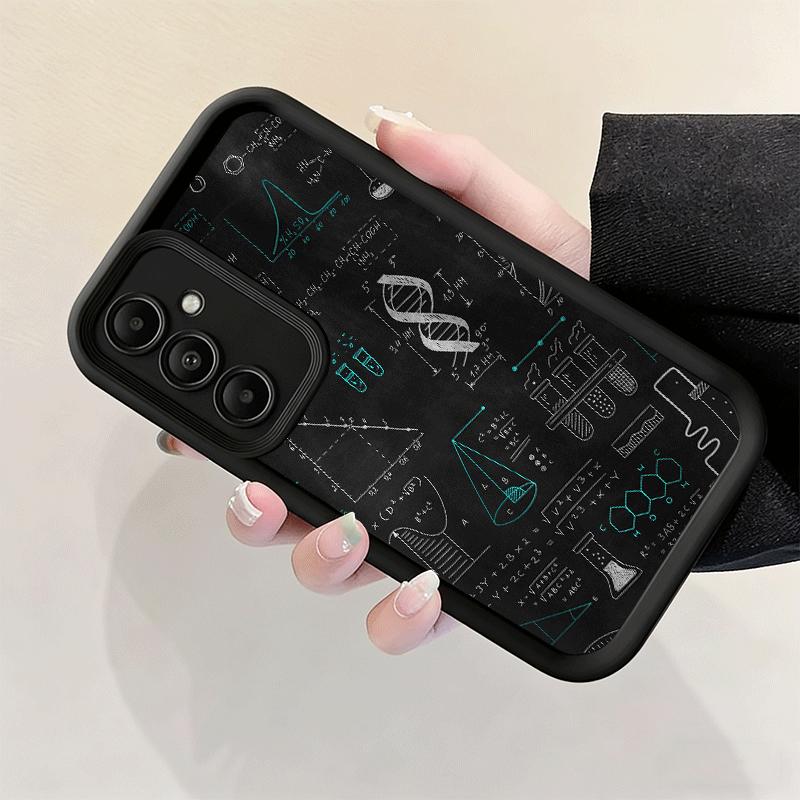 Мягкий чехол для телефона с принтом Физика Химия Математика для Samsung Galaxy A17 A16 A26 A36 A56 A15 A25 A35 A55 A14 A24 A34 A54 A13 A23 A33