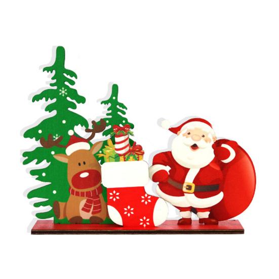 Рождественский знак на стол деревянный снеговик Санта олень елочные украшения веселое рождественское украшение для домашней вечеринки декор своими руками