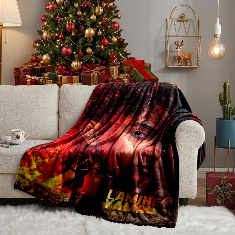 Football Spirit Ya-mal Blanket Lightweight Ideal Bedding Blanket Perfect for Travel, Camping, Living Rooms, Offices, Sofas, Fan Christmas gift