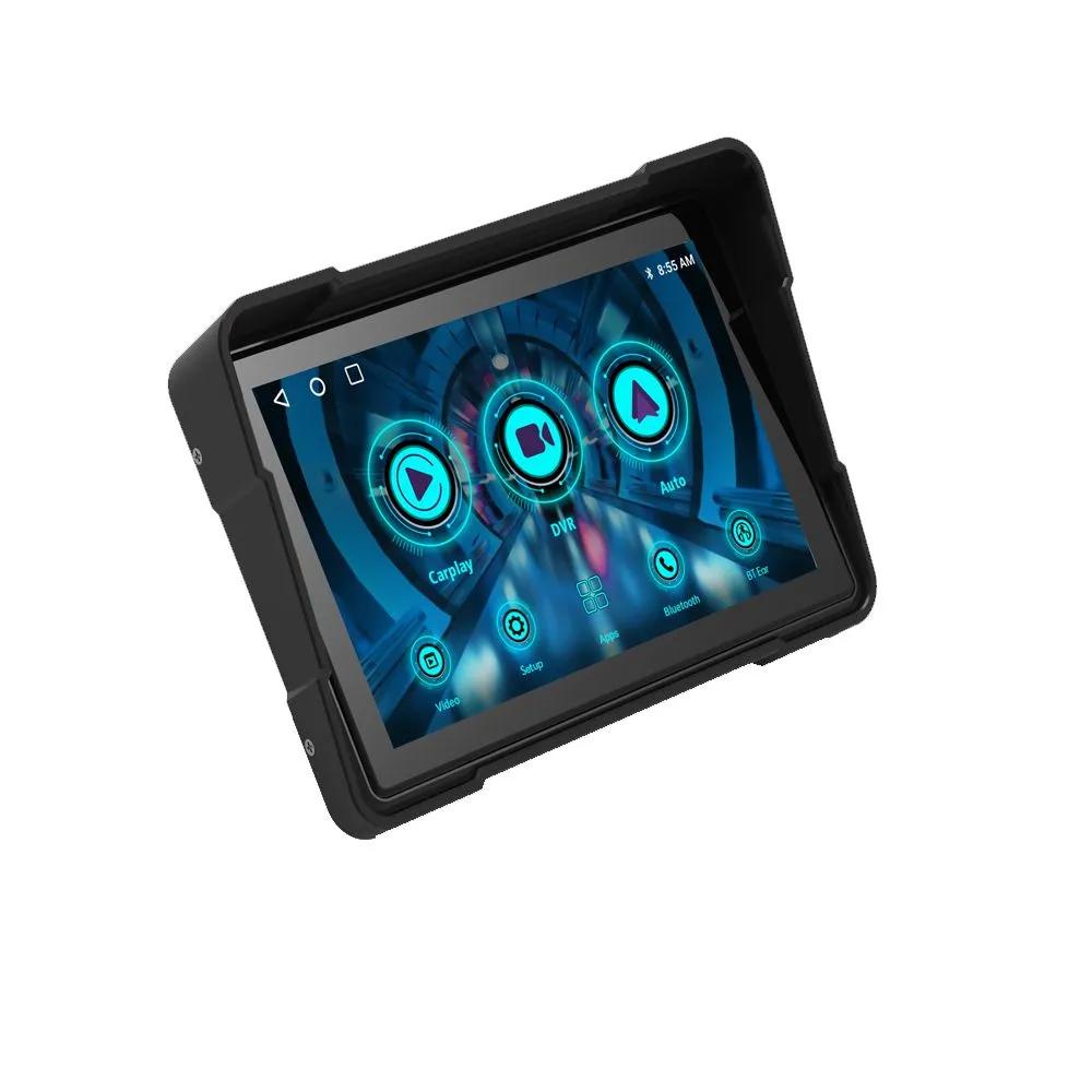 5-дюймовый IPS-экран для мотоциклетной навигации (Сенсорный экран), GPS-навигация, 2024, Carplay, Android auto, водонепроницаемость IP67, двойной Bluetooth