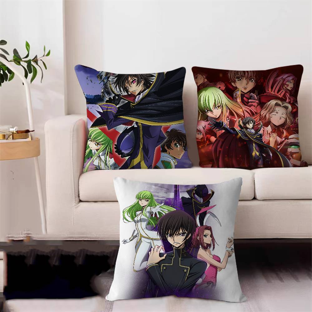 Аниме C-Code Geass Лелуш Стич Подушка-наволочка Удача Дракона чехол для диванной подушки украшение для дома комнаты подарок для детей