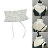 Adjustable Lace Ruffled Fake Collars Punk Victorian Jabot Collar Women Detachable Collar Rave Party Clothing Ornaments