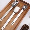 6Pcs Stainless Steel Measuring Spoons with Scale Kitchen Utensil Rectangular Head Cooking Baking Spoon Portable Milk Powder