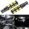 2X T10 W5W 5050 13SMD 9SMD белые внутренние светодиодные лампы для автомобиля, клиновидные лампы для чтения, супер яркие, DC 12 В