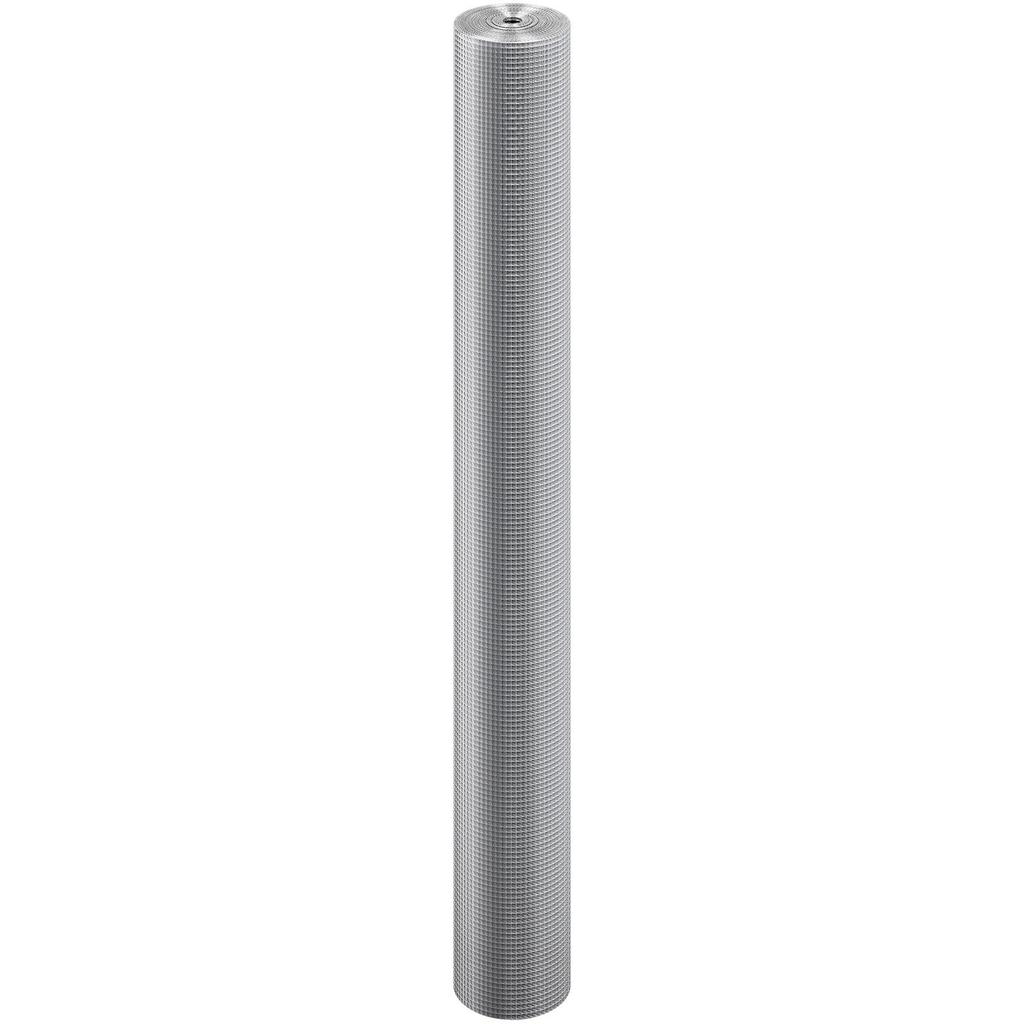 VEVOR Hardware Cloth 6.35 mm 1220 mm x 15.24 m 23 Gauge Chicken Wire Fence, Hot-Dip Galvanized After Welding Metal Wire Mesh Roll