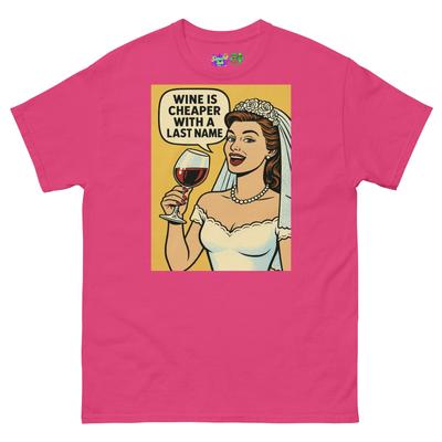 Brides Night Out Bachelorette Party Bride Pop Art Drinking Wine W/Unisex T Shirt Mens Womens Tees Top