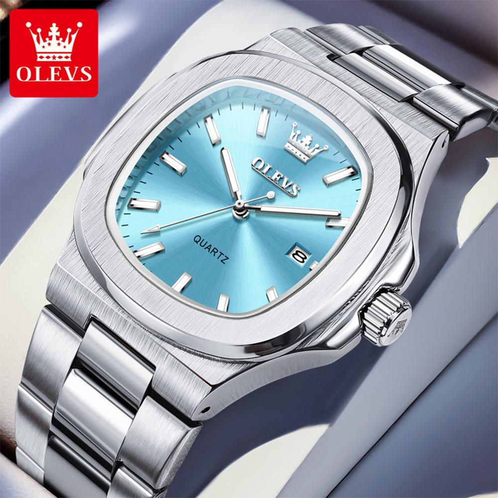 Luxury Man Watch Sports Waterproof Luminous Date Men Wristwatch High Quality Square Dial Quartz Men's Watches