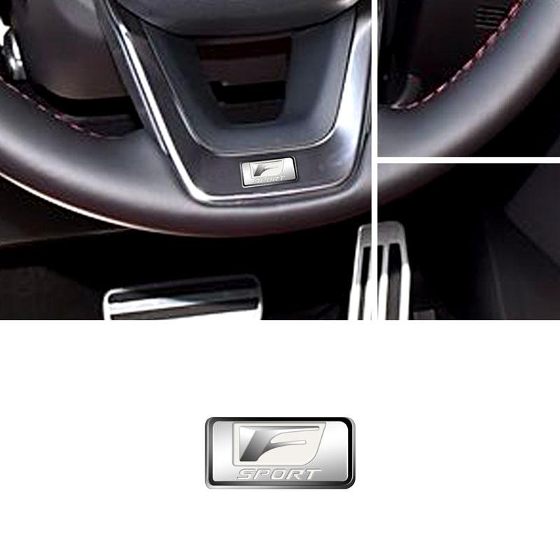 Автомобильный интерьер 3D металлический F спортивный логотип рулевое колесо маленькая наклейка центральная консоль декор для RX300 RX330 IS200 IS300 CT NX RX