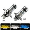 2Pcs 100W H4 H7 H1 H11 H3 H8 Led Car Daytime Running Driving Fog Light Lamp 6000K Auto Driving Headlight High Low Beam Bulb