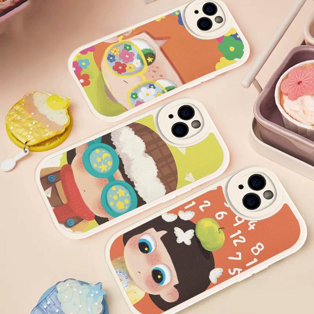 INS A Mao Для iPhone 16 15 14 16E 13 12 11 Pro Max Plus Чехол для телефона из кожи