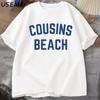 Cousins Beach T Shirt Summer Cotton Short Sleeve Vacation Tshirt Unisex Unisex Vintage Short Sleeve Tees Teen Oversized Clothes
