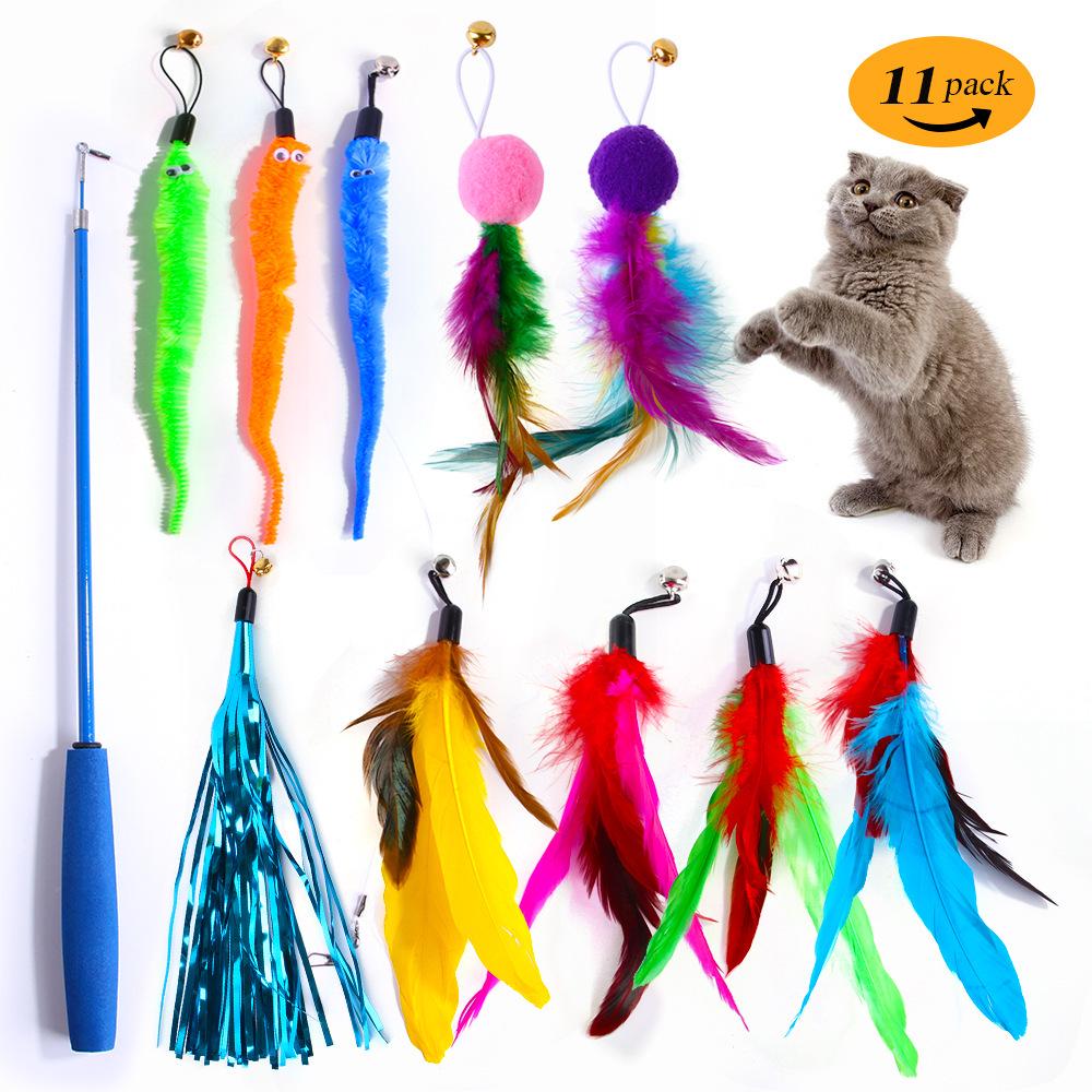 Набор игрушек для кошек «Трансграничный»: Интерактивный тизер, плюшевая мышь и звуковые игрушки