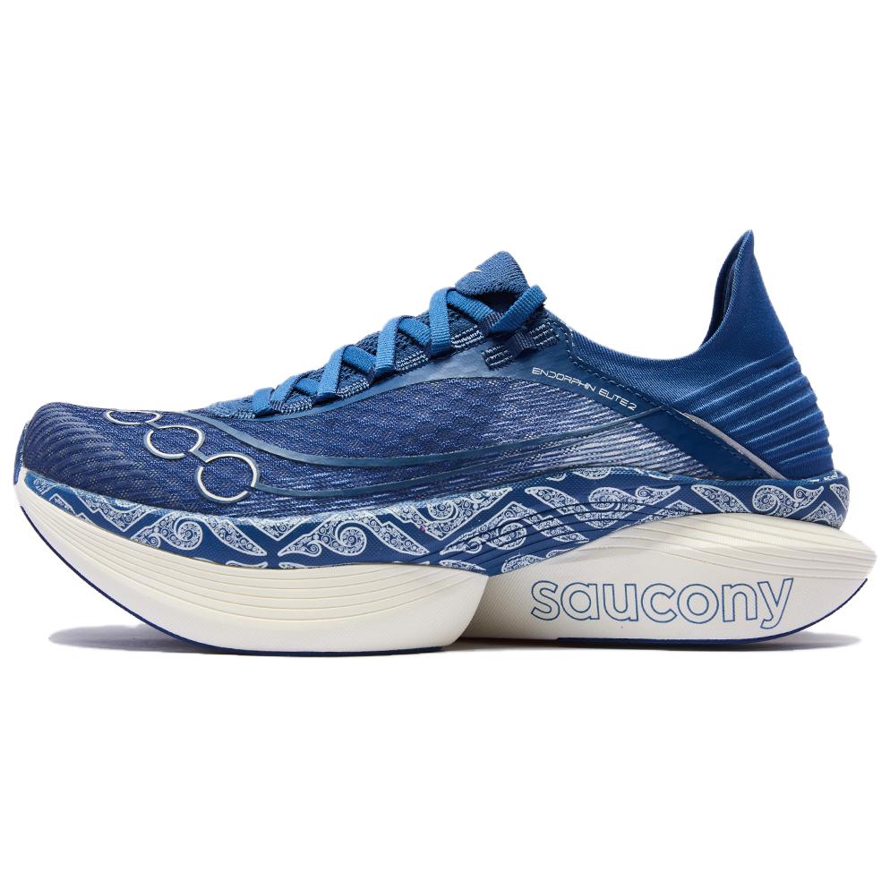 SAUCONY Endorphin Elite Soft Comfortable Training Breathable Mesh Fabric Wrap Low Top Casual Racing Running Shoes Unisex Sneaker Blue S30994-202