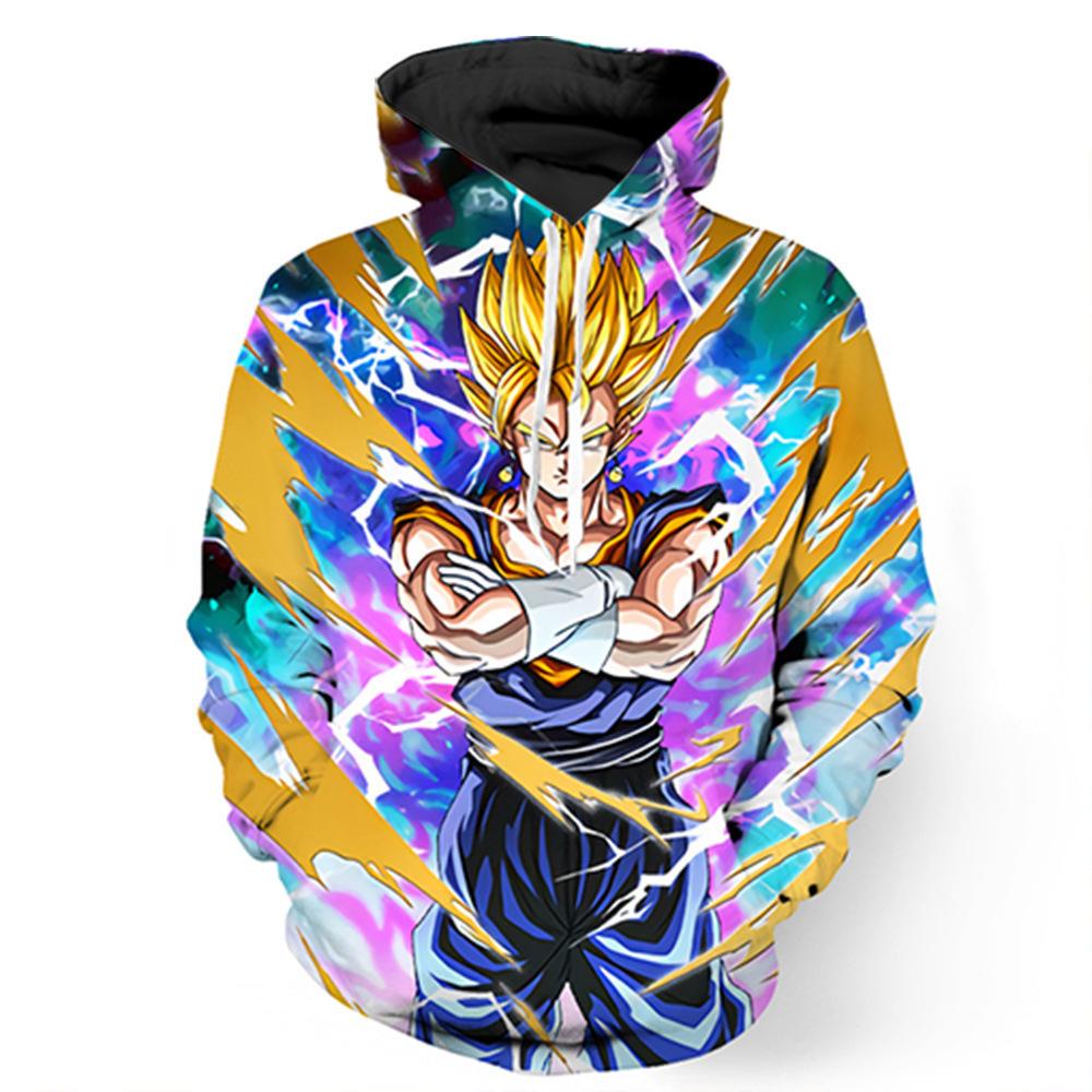 2024 3D Новый аниме Dragon Ball принтованный свитер серии пуловер Generation Tide Brand Hoodie Gift Pink Goku
