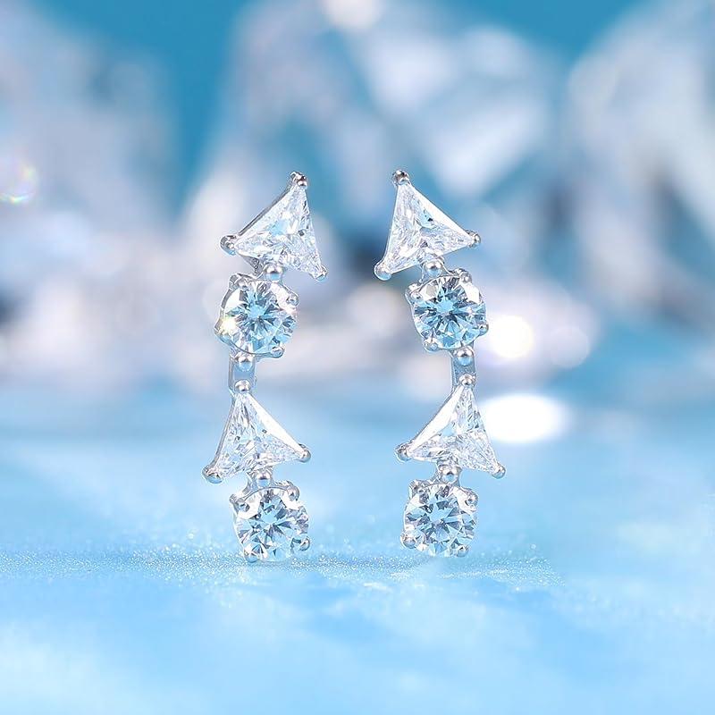 Limerencia Pure Chita Earrings Medical Titanium Earrings Compatible with Metal Allergies Leaving the Second Piercing On 1 Pair for Sensitive Ears