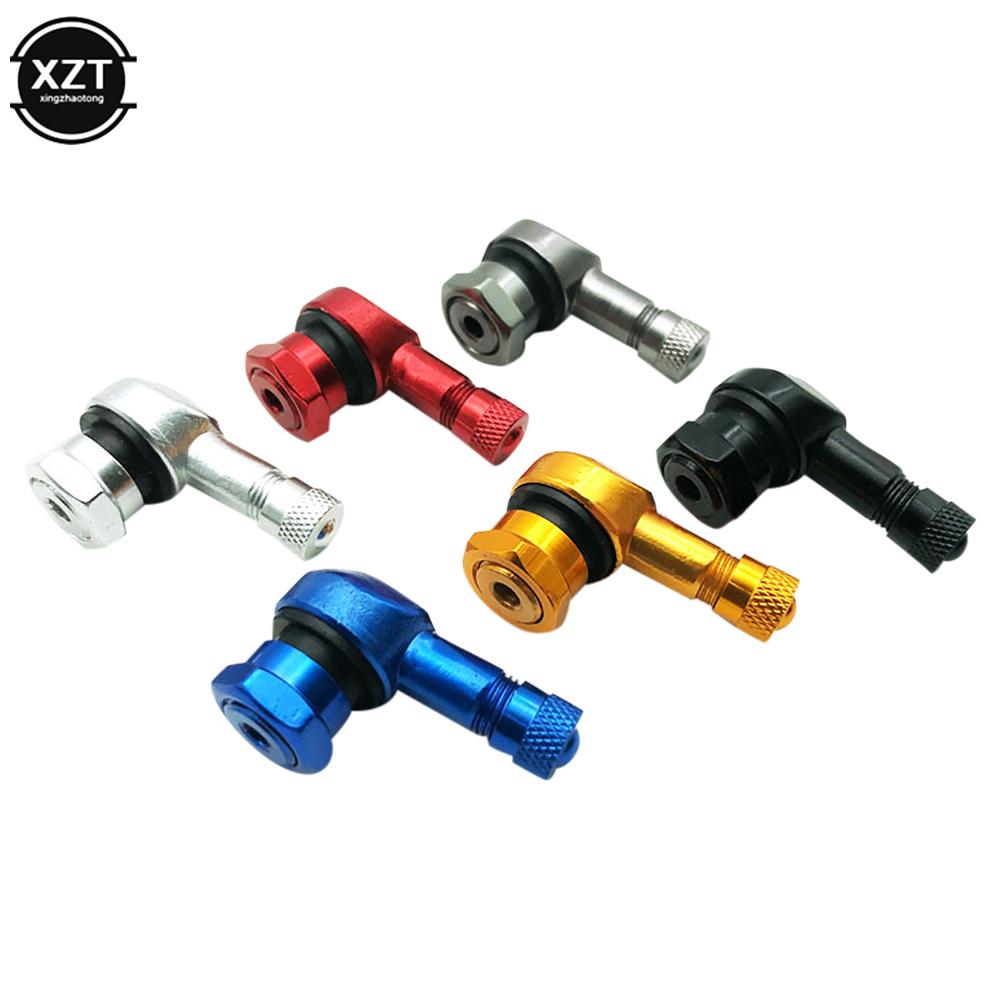 1PCS Aluminum Alloy Valve Motorcycle Rim 90 Degree Angle Motorcycle Wheel Tire Tubeless Valve Stems For Rim Wheel Parts Stem Caps1
