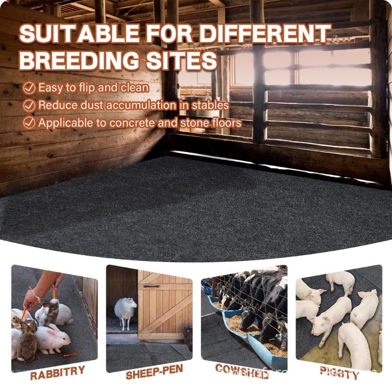 Waterproof Felt Stable Mat Nonslip Horse Floor Stable Mat Light weight Horse Stall Pad Easy To Clean for Floor Surfaces