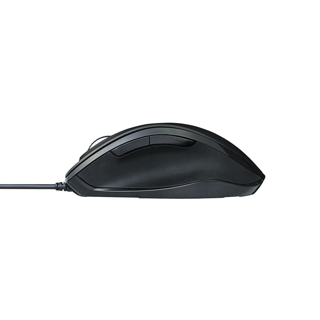 ELECOM Wired 5 Medium Mouse, BlueLED, Buttons, Size, Black, M-XG1UBBK