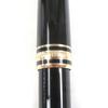 Great MONTBLANC fountain pen Meisterstck Classic Cap type Black gold 14K mens Used