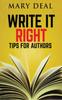 The Write It Right : Tips For Authors Book