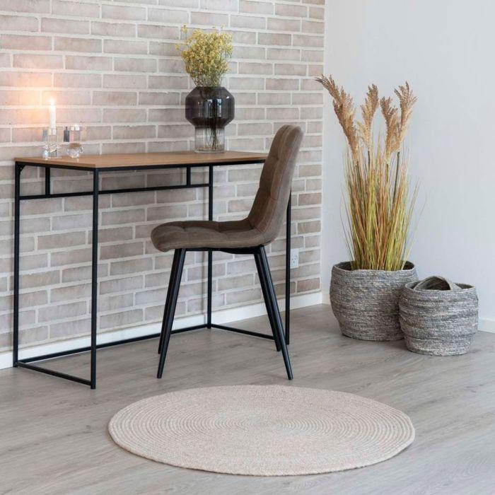 Broom Tapis, Ø120 cm, jute teinte naturelle.