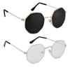 Dervin Octagonal Sunglasses/Frame for Men & Women - Combo of 2