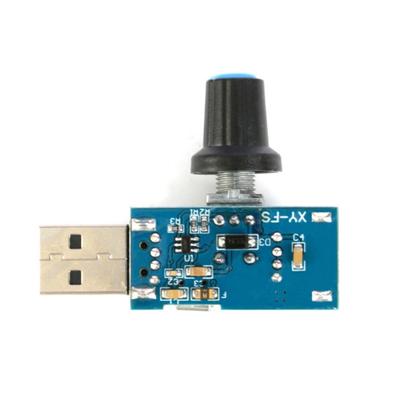 USB-регулятор скорости вращения вентилятора с переключателями, модуль регулировки скорости 4-12 В 5 Вт, настольный USB-регулятор скорости с ручкой.