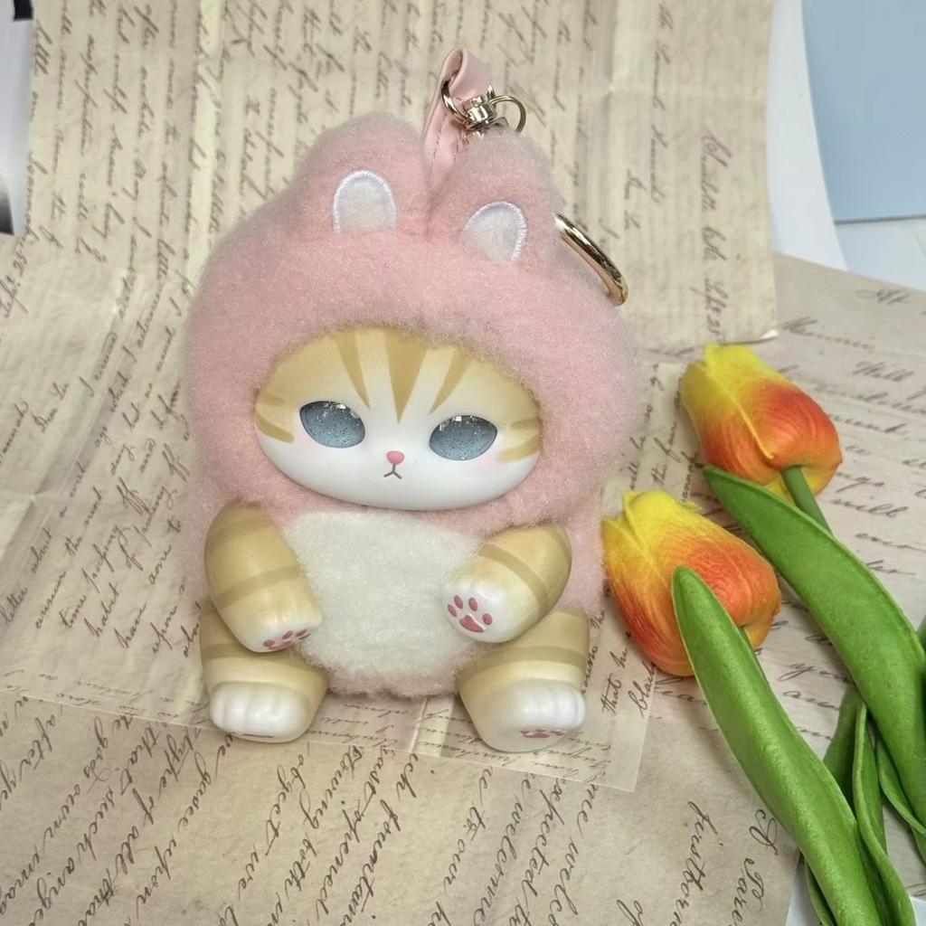 Новые виниловые игрушки Mofusand Серия Акула Кот Удивленный Коробка Игрушки Украшения Для Детей день рождения Девочки Подарок Кулон реплика
