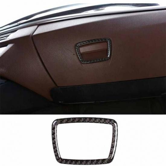 Real Carbon Fiber For BMW 5 Series 11-17 Box Handle Panel Trim Co-Pilot Storage