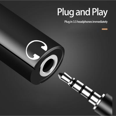 2 в 1 Быстрая зарядка Звук высокой четкости Стабильный сигнал Подключи и работай Аудиоадаптер Конвертер Type-C на разъем для наушников 3,5 мм Аудиоаксессуары