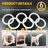 6 Pcs Gasket Seal Rings for Bialetti Moka Express Dama 6 Cups - Spare Food Grade Silicone Sealing Rings for Aluminium Stovetop Coffee Maker Pots