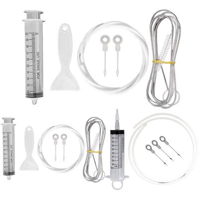 Средство для удаления засоров в сливном отверстии холодильника, гибкий очиститель для выпускного отверстия воды, многоразовый кухонный шприц для холодильника, разблокировщик шлангов для домашней уборки