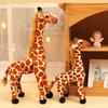 Мягкая игрушка жираф для детей, мягкая, удобная для детей, плюшевая, пушистая, подарок на Рождество, реквизит для фотосъемки